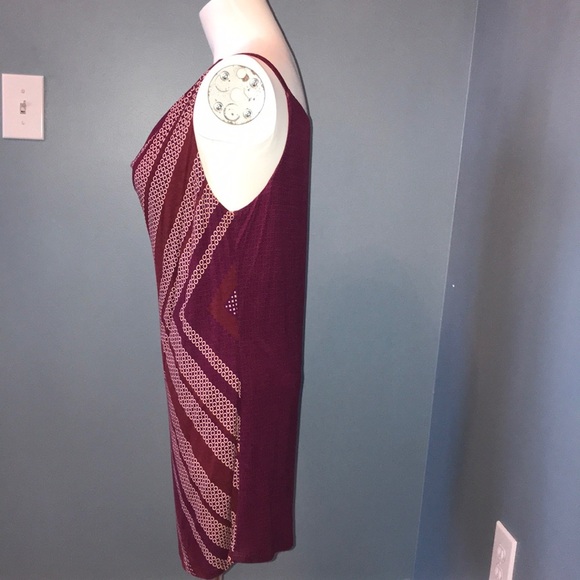 CAbi #3084 printed draped geometric pink tank S - Picture 6 of 8